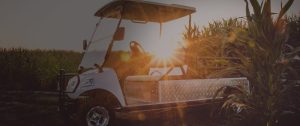 Golf Cart at sunset