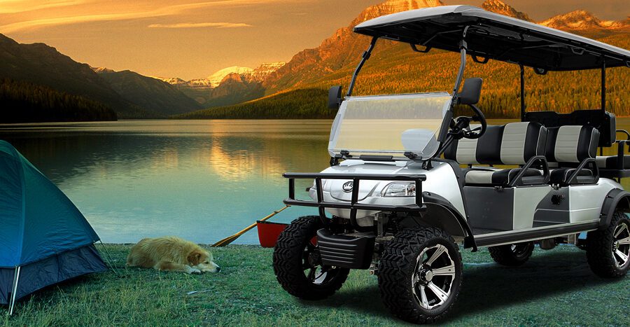 Golf Cart at the Lake