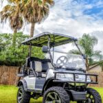 Golf Cart upgraded with aftermarket parts