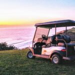 Golf Cart overlooking the beach