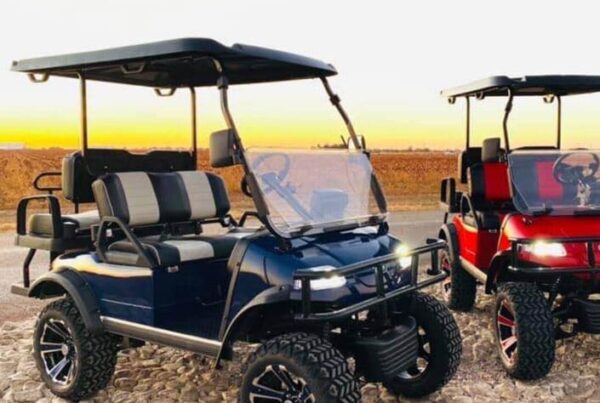 2 Golf Carts in the Desert