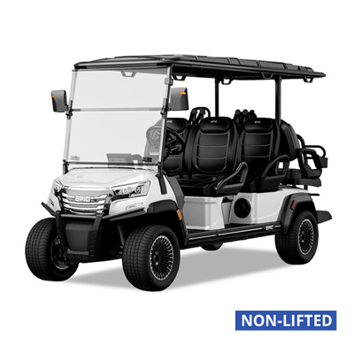 EPIC E60FX Golf Carts Metallic Pearl White