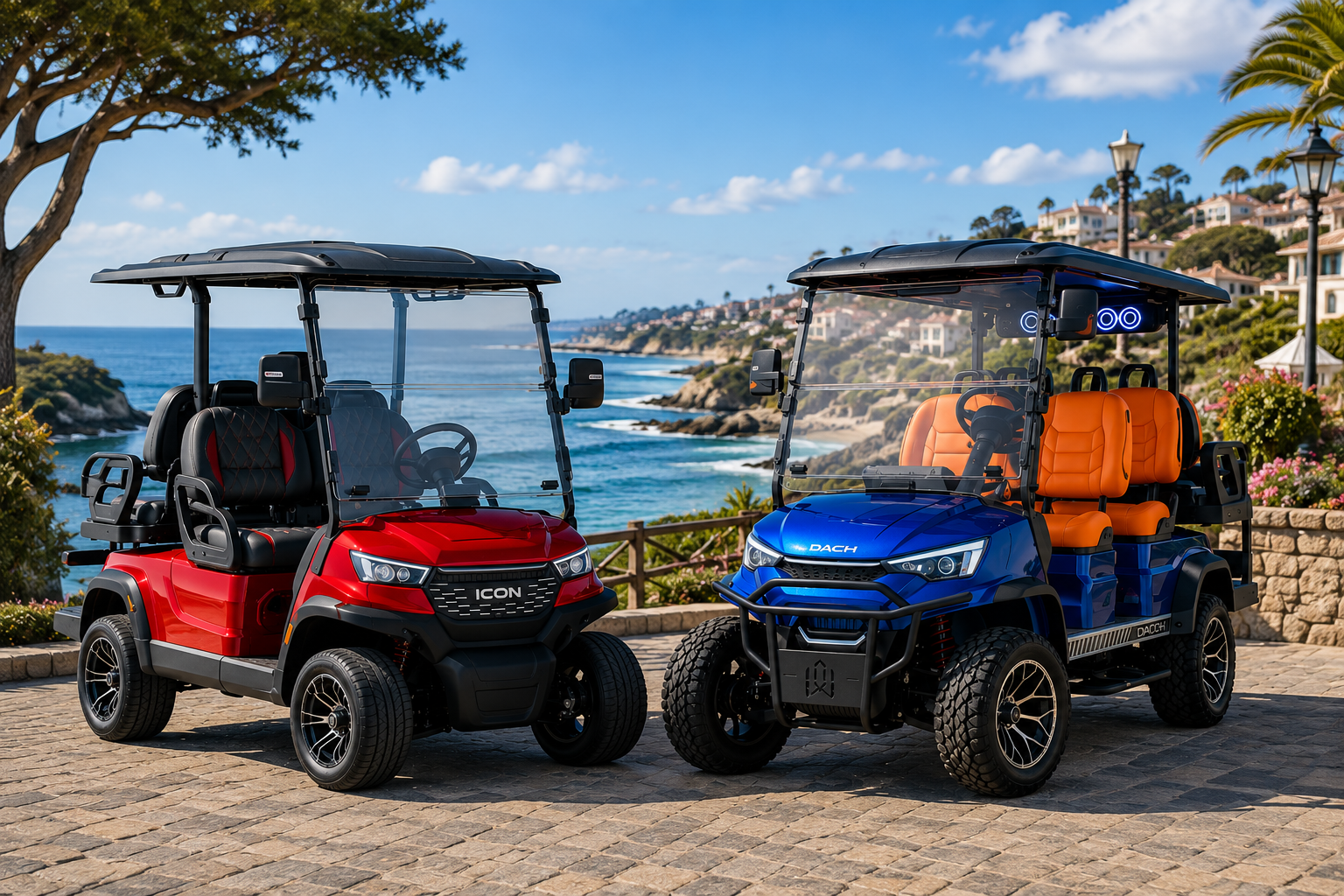 Buying a Golf Cart: ICON i40L Golf Cart vs. DACH Apollo Golf Cart