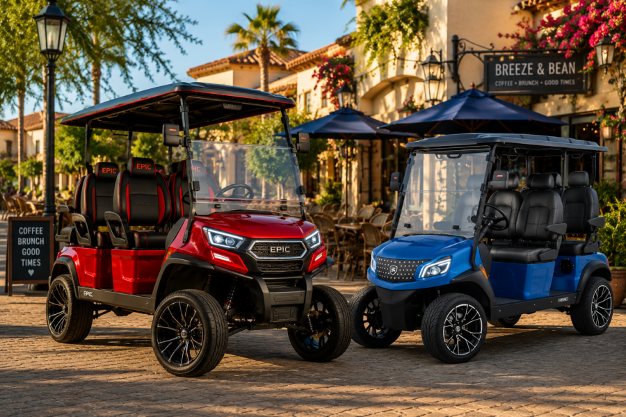 Golf Cart Buyers Guide - EPIC E40FX and Solana XA 4 Golf Cart