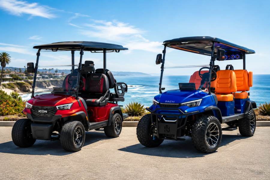 ICON i40X Golf Cart vs DACH Apollo Golf Cart